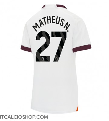 Manchester City Matheus Nunes #27 Seconda Maglia Femmina 2023-24 Manica Corta
